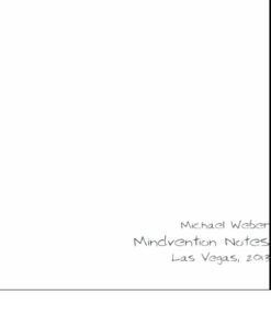 Michael Weber - Lecture Notes 2013 Mindvention. ( Instant Download )