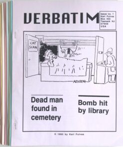 Verbatim by Karl Fulves ( 10 Issue , Instant Download )