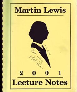 2001 Lecture Notes by Martin Lewis ( Instant Download )