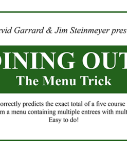 Dining Out! The Menu Trick by David Garrard and Jim Steinmeyer ( Instant Download )