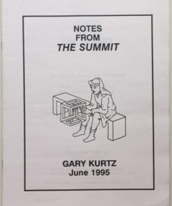 Notes From The Summit by Gary Kurtz. ( Instant Download )