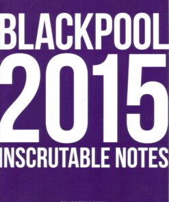 Blackpool Lecture Notes 2015 by Joe Barry ( Instant Download )