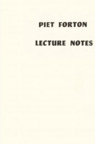 Lecture Notes by Piet Forton ( Instant Download )
