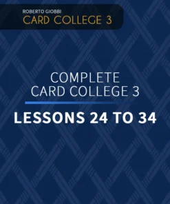 Roberto Giobbi - The Complete Card College 3 ( Instant Download )