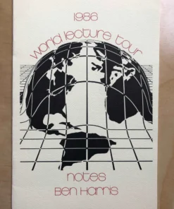1986 World Lecture Tour Notes by Ben Harris. ( Instant Download )