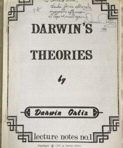 Darwin's Theories by Darwin Ortiz (Lecture Notes No 1 ) ( Instant Download )