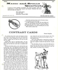 Magic and Spells Quarterly by Kirk Stiles ( Instant Download )
