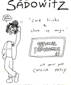 Excetera Theatre Programme by Jerry Sadowitz ( Instant Download )