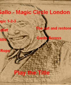 Lecturing at the Magic Circle London by Jahn Gallo. ( Instant Download )