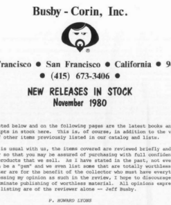 New Releases In Stock by Jeff Busby ( Instant Download )