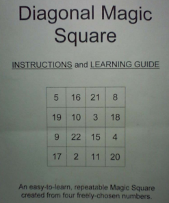 Diagonal Magic Square by Chuck Hickok ( Instant Download )