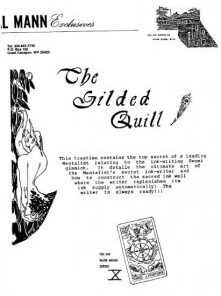 AME Major Arcana Series X The Guilded Quill by Al Mann ( Instant Download )