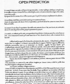 Open Prediction by Gaetan Bloom ( Instant Download )
