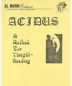 Al Mann - Acidus - A Method for Thought Reading ( Instant Download )