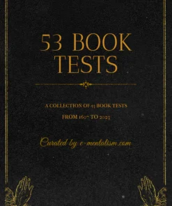53 Book Tests by E-Mentalism ( Instant Download )