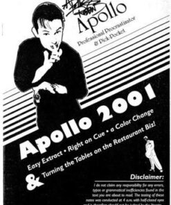 Apollo Robbins - Lecture Note Apollo 2001 ( Instant Download )