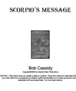 Bob Cassidy - Scorpio's Message ( Instant Download )