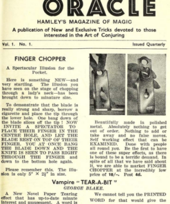 The Magician's Oracle 1946-1948 by Max Andrews ( Instant Download )