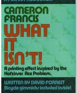 Cameron Francis - What It Isn't ( Instant Download )
