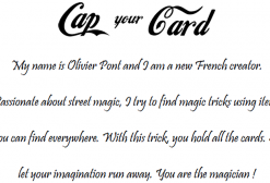 Cap your Card by Olivier Pont ( Instant Download )