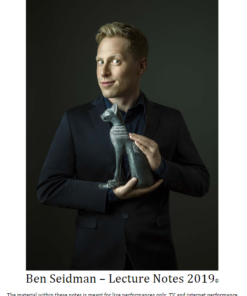Lecture Notes 2019 by Ben Seidman. ( Instant Download )