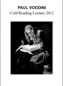Cold Reading Lecture 2012 by Paul Voodini ( Instant Download )