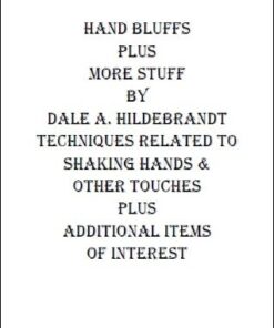 Dale A. Hildebrandt - Hand Bluffs Plus More Stuff ( Instant Download )