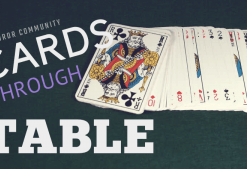 Cards Through Table by Conjuror Community. ( Instant Download )