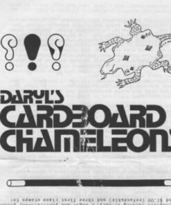 Daryl - Cardboard Chameleons ( Instant Download )