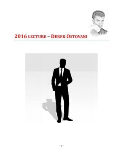 Derek Ostovani – Lecture Notes ( Instant Download )