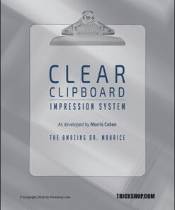Clear Clipboard Impression System by Morris Cohen ( Instant Download )