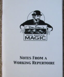 Notes from a Working Repertoire by Doc Eason ( Instant Download )
