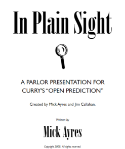 In Plain Sight by Mick Ayres ( Instant Download )