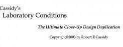 Laboratory Conditions by Bob Cassidy ( Instant Download )