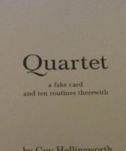 Guy Hollingworth - Quartet book ( Instant Download )