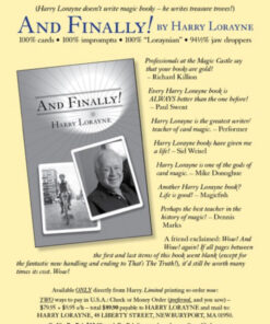 Harry Lorayne – AND FINALLY! (official PDF version) ( Instant Download )