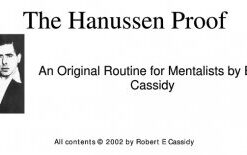 The Hanussen Proof by Bob Cassidy ( Instant Download )