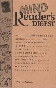 Mind Reader’s Digest by Bob Somerfeld ( Instant Download )