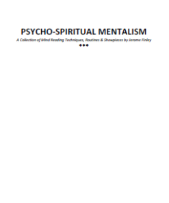 Jerome Finley - Psycho Spiritual Mentalism ( Instant Download )