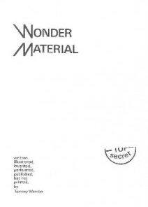 Wonder Materials By Tommy Wonder ( Instant Download )