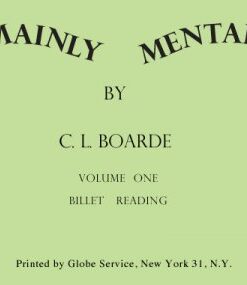 Mainly Mental Volume one Billets by C. L. Boarde ( Instant Download )