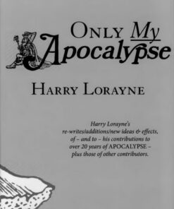 Harry Lorayne – Only My Apocalypse ( Instant Download )