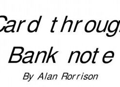 Card Through Banknote by Alan Rorrison ( Instant Download )