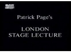 Patrick Page - London Stage Lecture ( Instant Download )