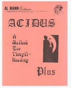 Acidus Plus by Al Mann ( Instant Download )
