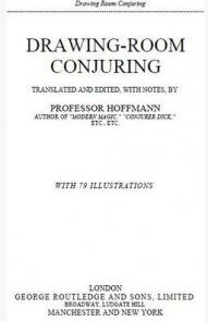Drawing Room Conjuring by Professor Hoffmann ( Instant Download )