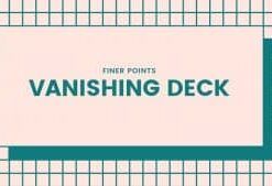 Vanishing Deck by Conjuror Community. ( Instant Download )
