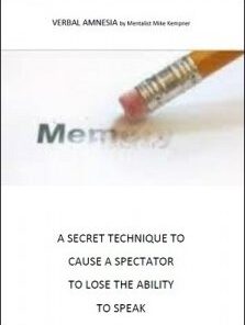 Verbal Amnesia by Mike Kempner ( Instant Download )