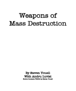 Weapons of Mass Destruction by Steven Youell ( Instant Download )