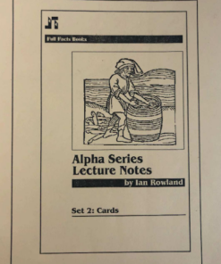 Alpha Series Lecture Notes (Set 2 - Cards) by Ian Rowland ( Instant Download )